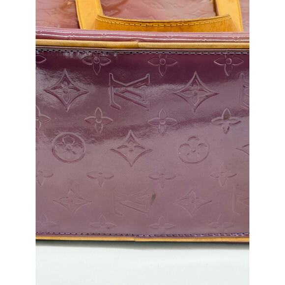 Louis Vuitton Monogram Vernis Sutton Bag*Beautiful Amethyste Large Bag - Picture 10 of 16